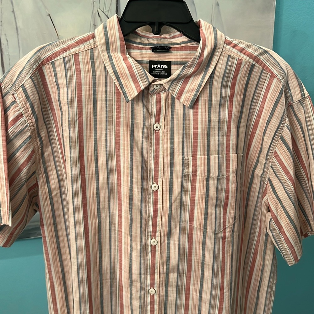 NWT Prana Casual Groveland Button Down Shirt, XL
